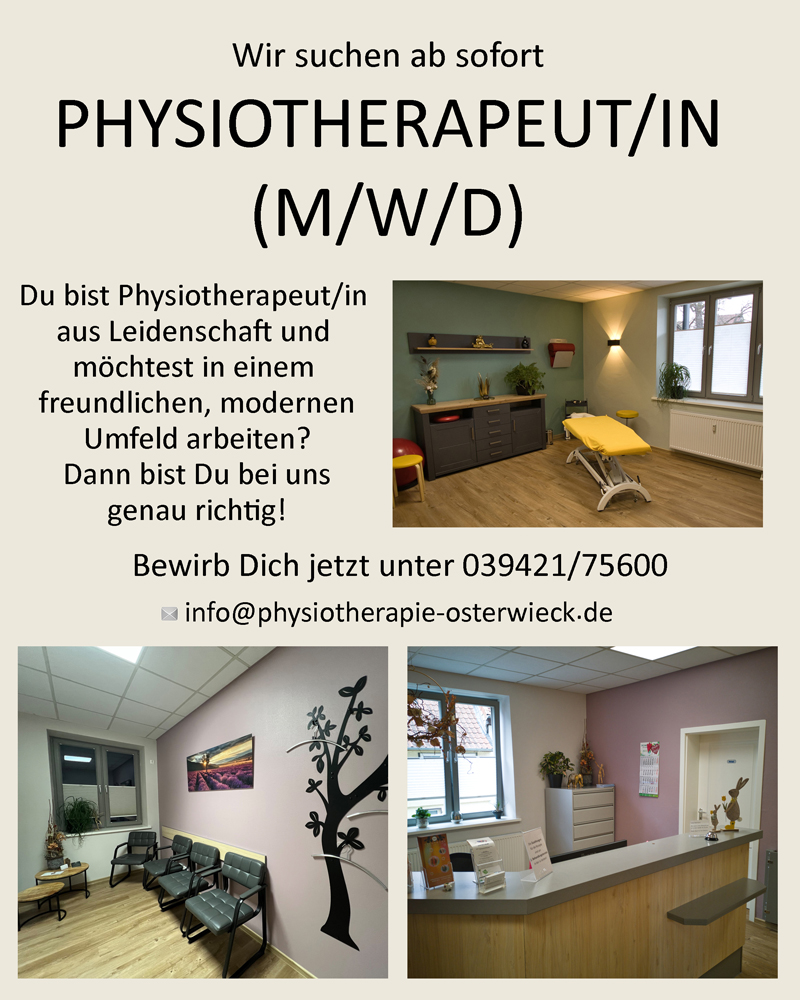 Physiotherapie Osteopathie Heilpraktik Heilpraktiker Heilpraktikerin Osterwieck Harz Halberstadt Quedlinburg Wernigerode Bad-Harzburg Ilsenburg